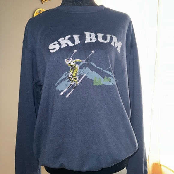 Graphic Sweater - Navy - Picture 4 of 9